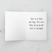 **30歳の誕生日**後ろに座っ楽しむて! カード (内部)