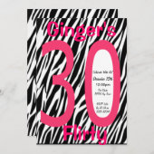 30歳の誕生日 招待状 (正面/裏面)