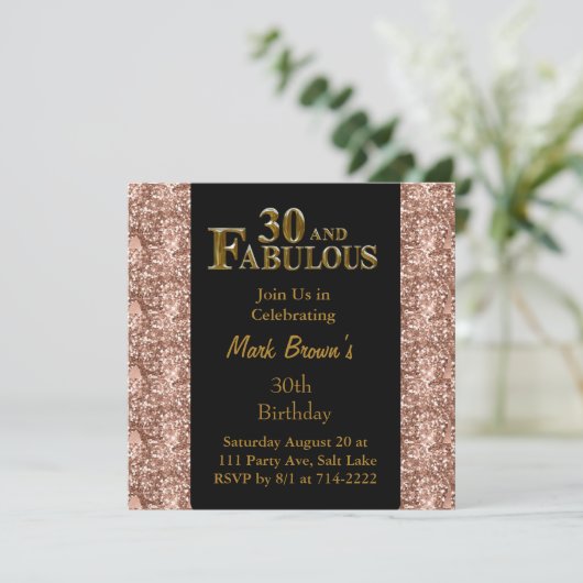 30歳の誕生日 招待状 (スタンド正面)