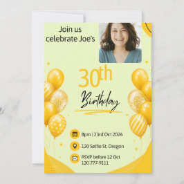 30歳の誕生日 招待状