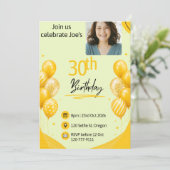 30歳の誕生日 招待状 (スタンド正面)