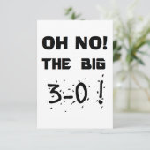 「30歳の誕生日」招待状 招待状 (スタンド正面)