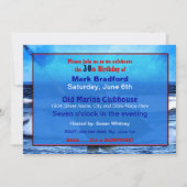 30歳の誕生日 – 招待状/魚釣り/リール 招待状 (裏面)