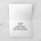 **30歳の誕生日**持ち上げて!カード カード (内部)