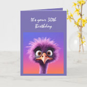 30歳の誕生日、決して遅すぎないユーモアおもしろいあり カード (黄色い花)