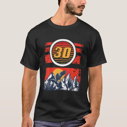 30歳の誕生日、男性30歳の誕生日 Tシャツ (正面)