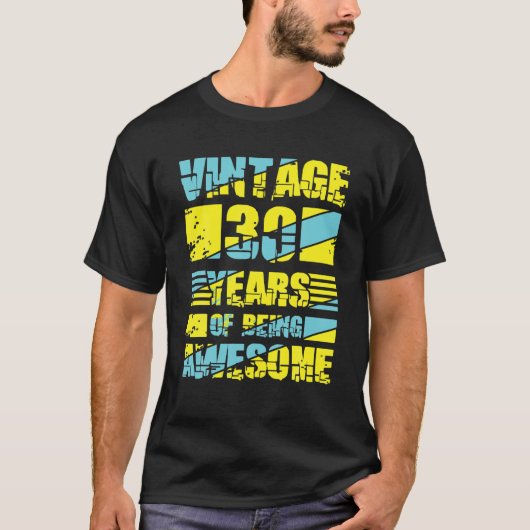 30歳の誕生日、男性30歳の誕生日 Tシャツ (正面)
