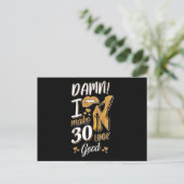 30歳の誕生日 | 私が30歳に見える ポストカード (スタンド正面)