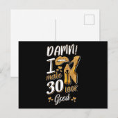 30歳の誕生日 | 私が30歳に見える ポストカード (正面/裏面)