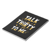 30歳の誕生日 |私に30語を話す ノートパッド (回転)