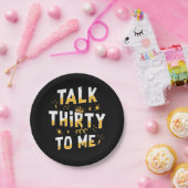 30歳の誕生日 |私に30語を話す ペーパープレート (パーティー)