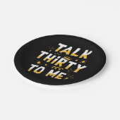 30歳の誕生日 |私に30語を話す ペーパープレート (アングル)