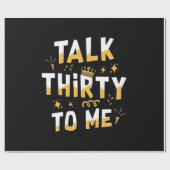 30歳の誕生日 |私に30語を話す ラッピングペーパー (フラット)