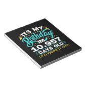 30歳の誕生日 |私の30歳の誕生日 ノートパッド (アングル)