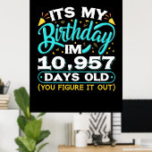 30歳の誕生日 |私の30歳の誕生日 ポスター (ホームオフィス)