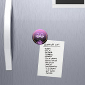 30歳の誕生日 紫 黒 金色の記念日を保存 マグネット