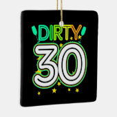 30歳の誕生日 |誕生日おめでとうございます セラミックオーナメント (右)