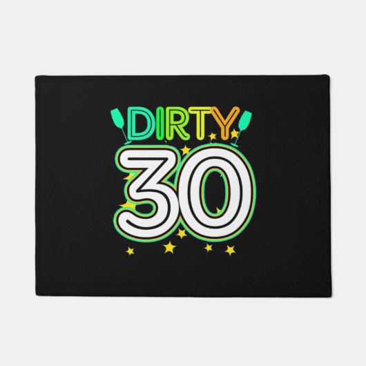 30歳の誕生日 |誕生日おめでとうございます ドアマット (正面)