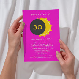 30歳の誕生日 | 部分食太陽の食2025パーティー 招待状