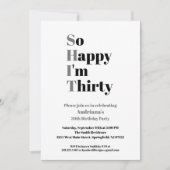 30歳の誕生日 面白い あと30歳なんて最高 招待状 (正面)