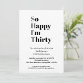 30歳の誕生日 面白い あと30歳なんて最高 招待状 (スタンド正面)