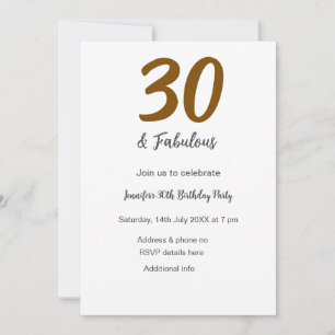 30歳の誕生日 黒 QRコード 名前 日付 年 招待状
