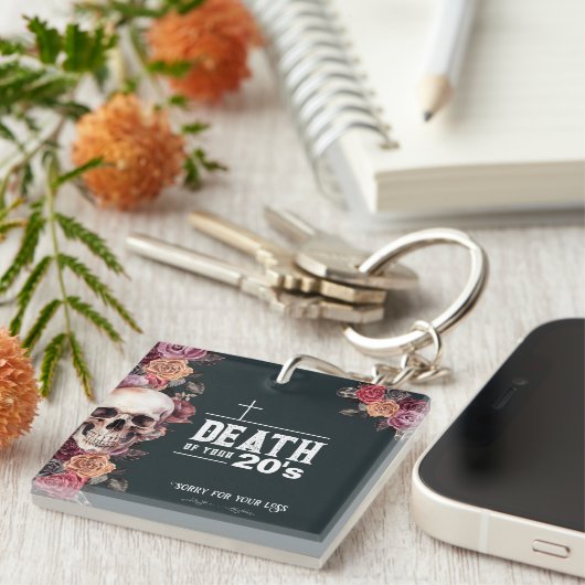 30歳の誕生日「20代の死」 キーホルダー (正面右)