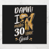 30歳の誕生日 | 30を良く見せる ビールラベル (シングルラベル)