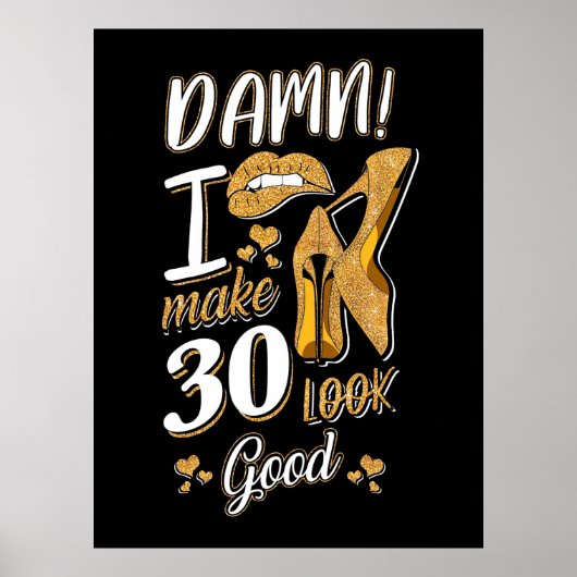30歳の誕生日 | 30を良く見せる ポスター (正面)