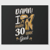 30歳の誕生日 | 30を良く見せる ラッピングペーパー (フラット)