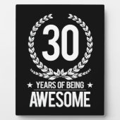 30歳の誕生日(30歳素晴らし) フォトプラーク (正面)