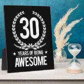 30歳の誕生日(30歳素晴らし) フォトプラーク (側面)