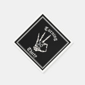 30歳の誕生日 – RIP Twentiesスケルトン紙プレート スタンダードカクテルナプキン (角)