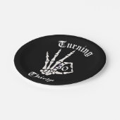 30歳の誕生日 – RIP Twentiesスケルトン紙プレート ペーパープレート (アングル)