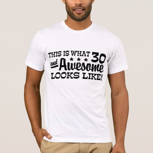 30歳の誕生日 Tシャツ (正面)