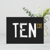 30歳の誕生日 - Ten x 3 招待状 (スタンド正面)