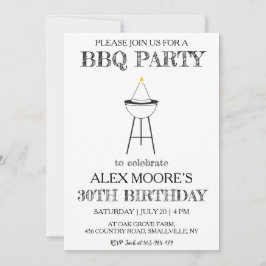 30歳の誕生日bbq招待状 招待状