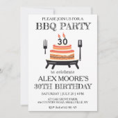 30歳の誕生日bbq招待状 招待状 (正面)