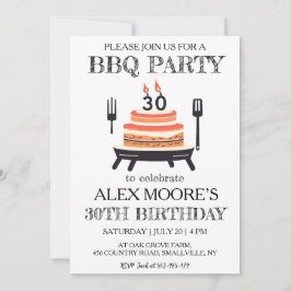 30歳の誕生日bbq招待状 招待状