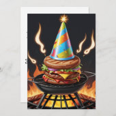 30歳の誕生日bbq招待状 招待状 (正面/裏面)