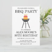 30歳の誕生日BBQ招待状 招待状 (スタンド正面)