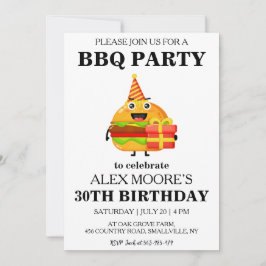 30歳の誕生日bbq招待状 招待状