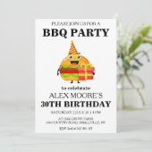 30歳の誕生日bbq招待状 招待状 (スタンド正面)