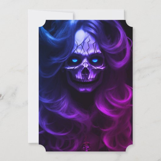 30歳の誕生日RIP 20代レディスカルピンク紫 招待状 (裏面)