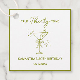 「30歳を私に話せ」汚いマルティーニ30歳の誕生日 フェイバータグ