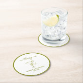 「30歳を私に話せ」汚いマルティーニ30歳の誕生日 ラウンドペーパーコースター (インサイチュ)