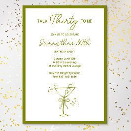 「30歳を私に話せ」汚いマルティーニ30歳の誕生日 招待状