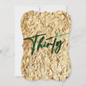 30歳エレガントお祝いブラックエレガント 招待状 (裏面)