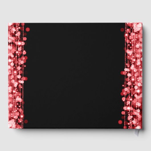 30歳エレガントの誕生日パーティーが赤く輝く ゲストブック (裏面)