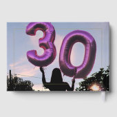 30歳エレガントの誕生日パーティー縁ど金ゴールド箔 ゲストブック (裏面)